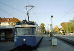 München MVG SL 19 (P3.16 2021) St-Veit-Straße am 16. Oktober 2006. - Scan eines Farbnegativs. Film: Kodak FB 200-6. Kamera: Leica C2.