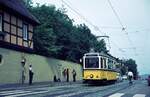 SSB Stuttgart__GS-Tw 851 auf Sonderfahrt an der Haltestelle 'Heidehofstraße'.__05-05-1973