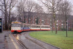 Bremen BSAG SL 8 (Wegmann GT4 3549 + GB4 3749) Kulenkampffallee am 28. Dezember 2006. - Scan eines Farbnegativs. Film: Kodak GC 400-8. Kamera: Leica C2.