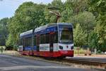 Nur an Wochenenden verkehrt die Linie 2 auch auf dem Abschnitt Herbigstraße - Klus.