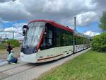 EVAG 806 am 25.05.2024 beim Tag der offenen Tür der EVAG Erfurt auf dem Betriebshof am Urbicher Kreuz.