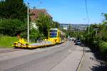 SSB Stuttgart Stadler ZT 4.2 Wagen 1102 und Fahrradwagen 1112 am 09.07.24 in Stuttgart