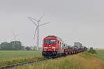 245 024 mit einem SyltShuttle kurz vor Niebüll (02.07.2024) 