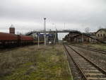 Im Dornröschenschlaf liegt der Bahnhof Karow.Aufgenommen am 22.Februar 2020.