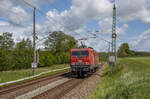 MEG 143 204 am 27.05.2022 Lz von Eberswalde nach Mukran, hier zu sehen durch Stönkvitz (zwischen Teschenhagen und Samtens) km 245,0.