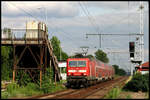 DB 143138-6 erreicht hier mit dem RB nach Nauen am 30.05.2007 Berlin Karlshorst.