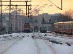 Blick vom Berliner Hauptbahnhof , Bahnsteig 13 , auf die Stadtbahn Richtung Westen