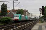 Mit BR 186 in Doppeltraktion (186 130-1 und 186 241-6) fuhr der Berlin-Warschau-Express EC 47 am 12.6.2010 ber die Stadtbahn.