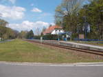 Nicht viel los an der Station Klandorf(Strecke Basdorf-Groß Schönebeck) am 01.Mai 2017.