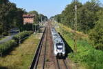 1442 307 fährt in Fermerswalde ein. Leider waren die Bahnsteige außerhalb der Ankünfte und Abfahrten nicht zugänglich so blieb nur ein Foto von der Straßenbrücke.

Fermerswalde 21.09.2024