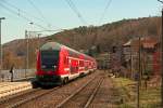 Am 15.04.13 erreicht eine S1 nach Meien den Hp Knigstein (Schs. Schweiz).