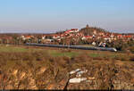Ein verkürzter 401 passiert die Stadt Landsberg (Saalekreis) am Gützer Berg.