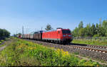 EZ mit 185 166-6 unterwegs in Hohenthurm Richtung Bitterfeld.

🧰 DB Cargo
🕓 8.9.2023 | 15:15 Uhr