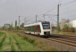 1648 445-2 (Alstom Coradia LINT 41) rauscht als Verstärker zur Hauptverkehrszeit durch Niemberg.