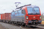 SBB Cargo 193 464 am 27.02.2021 nördlich von Salzderhelden am BÜ 75,1 in Richtung Hannover