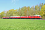  VT 12.5 auf Sonderfahrt am 23.04.2023 kurz vor erreichen des Bahnhofs Einbeck -Mitte