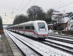 412 227 als ICE Rhein/Ruhr - Berlin in Hiddenhausen=Schweicheln, 10.01.2025