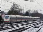 412 232 als ICE Berlin - Rhein/Ruhr in Hiddenhausen=Schweicheln, 10.01.2025