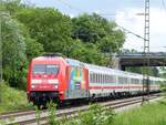 101 066 mit IC Berlin - Amsterdam in Rheine=Bentlage, 21.05.2022