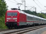 101 078 mit IC Berlin - Amsterdam in Rheine=Bentlage, 04.06.2022