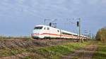 DB Fernverkehr Tz 180 (401 080/580)  Castrop-Rauxel  als ICE 923 HH-Altona - Frankfurt (Main) Hbf (Hüde, 04.04.2020).