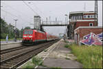 Der Bahnhof Hasbergen ist hier am 20.5.2024 noch immer eine Dauerbaustelle.