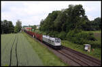 EHB 264002-7 hat hier bei Osnabrück Hellern am 28.05.2024 um 10.42 Uhr den Leerzug von Georgsmarienhütte zum Hafen Osnabrück am Haken.