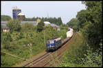 SEL 181204-9 durchfährt hier am 2.9.2024 um 15.07 Uhr die Bauernschaft Hörne am Stadtrand von Osnabrück in Richtung Münster.