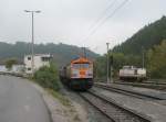 V300.2 (ex 250 010) der HVLE und D-01 (V60 der Fels-Werke) in Rbeland (14.10.2006)