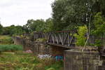 Blick über die alte Brücke der Verbindung Magdeburg Buckau - Biederitz über die alte Elbe.