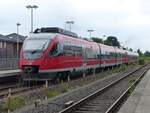 644 556 verlässt am Zugschluss als RB64 den Bahnhof Burgsteinfurt in Richtung Gronau, 25.05.2022