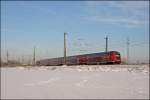 RE2 (RE 10219)  Rhein-HAARD-Express  wird in wenigen Augenblicken Haltern am See erreichen.