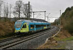 427 114-4 (ET 8.06a | Stadler FLIRT) unterwegs in Altenbeken, Am Kalkofen.