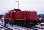 290 171  nach Unfall mit 216 033 und 032 am 10.01.1987