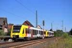 Zwei neue HLB LINT wurden am 30.06.15 als DLr 20359 in ihre neue Heimat nach Siegen überführt, hier bei der Durchfahrt in Aßlar.