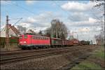 140 476 bringt bei Westhofen einen Gterzug zum Rangierbahnhof Hagen-Vorhalle.