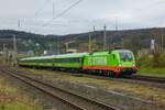 242.517 mit Flixtrain nach Hamburg in Wuppertal Steinbeck, am 29.03.2024.