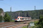 ET 407 als VIA 25017 (Neuwied-Frankfurt(Main)Hbf) bei Loreley 22.8.19