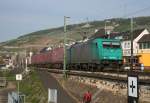 185 576 mit DGS 49691 (Aachen West–Segrate) am 09.04.2014 in Rdesheim (Rhein)