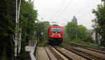 187 105 DB kommt als Lokzug aus Aachen-West(D) nach Stolberg-Rheinland-Gbf(D) und kommt aus Richtung Aachen-West und fährt durch Aachen-Schanz in Richtung Aachen-Hbf,,Aachen-Rothe-Erde,Aachen-Eilendorf,Stolberg-Hbf(Rheinland). 
Aufgenommen vom Bahnsteig von Aachen-Schanz. 
Am morgen vom 20.5.2019.