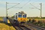 Am Donnerstag den 18.10.2012 kam auch wieder eine solo fahrende Class 66 der Euro Cargo Rail aus Nievenheim ber die Kbs 495.