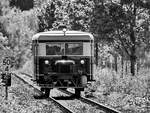 Das Bochumer Schweineschnäuzchen wurde 1936 als T2 mit der Fabriknummer 20268 gebaut und wurde ursprünglich bei der Kleinbahn Bremen–Thedinghausen eingesetzt. (Hattingen, August 2024)