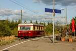 Wismarer Schienenbus T2  Schweineschnäuzchen  in Hattingen an der Ruhr, September 2024.