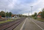 Die Bahnsteige in Niederwiesa, am 11.10.2024.