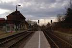 Bahnhof Teien, Blick Richtung Weienfels,10.02.2011