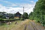 Blic über den alten Bahnhof Remptendorf.