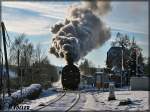 Bahnhof Mengersgereuth-Hmmern. 50 3501 verlsst diesen am 8.12.2012 mit einem Sonderzug Richtung Sonneberg