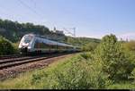 9442 802 (Bombardier Talent 2) von Abellio Rail Mitteldeutschland als SE 74529 (SE15) von Saalfeld(Saale) nach Leipzig Hbf fährt bei Saaleck auf der Bahnstrecke Halle–Bebra (KBS 580). Im Hintergrund die Rudelsburg und die Burg Saaleck zu sehen.
[10.5.2018 | 11:11 Uhr]