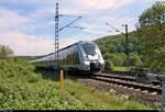 9442 811 (Bombardier Talent 2) von Abellio Rail Mitteldeutschland als RB 74614 (RB20) von Naumburg(Saale)Hbf nach Eisenach fährt bei Saaleck auf der Bahnstrecke Halle–Bebra (KBS 580).