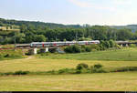 Nachschuss auf 9442 ??? (Bombardier Talent 2) von Abellio Rail Mitteldeutschland als RB 74663 (RB25) von Saalfeld(Saale) nach Halle(Saale)Hbf, die bei Saaleck, Sulzaer Straße, nach dem Passieren des Abzweigs Großheringen Gho auf der Bahnstrecke Halle–Bebra (KBS 580) fährt.
[22.6.2019 | 9:40 Uhr]